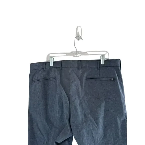 Nordstrom Men's Basic Blue Gray Tech Smart Slim Fit Dress Pants Size 40 x 32 - Picture 8 of 12